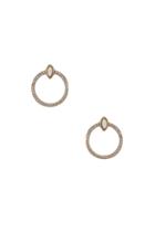 Gemstone Eye & Cz Earrings