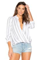 Rope Stripe Print Blouse