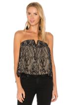 Black Strapless Lace Top