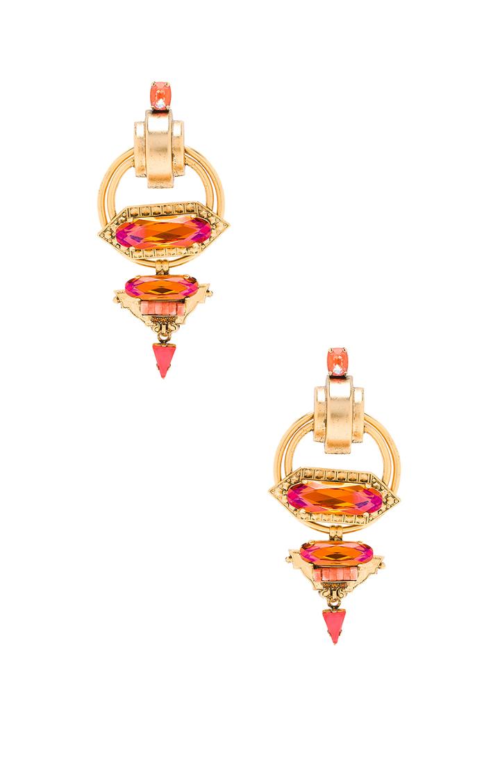 Hexagon Drop Earring