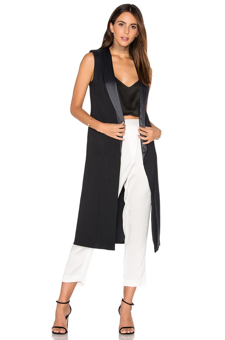 Side Slit Column Vest