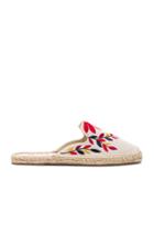 Embroidered Floral Mule