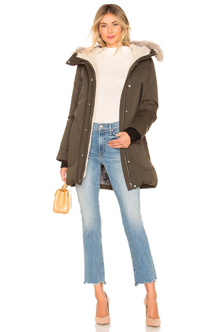 Saundra Jacket With Fur Trim