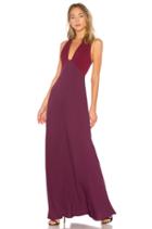 Two Tone V Neck Gown