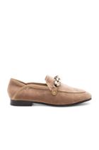 Velvet Embellished Chain Loafer