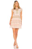 Lattice Rose Mini Dress