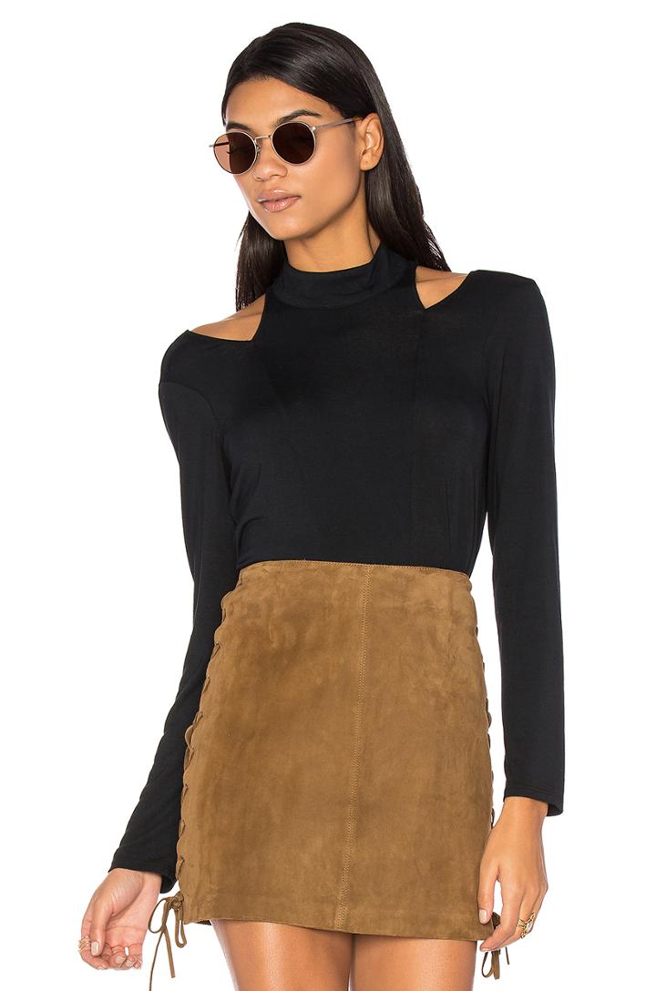 Cutout Turtleneck Top