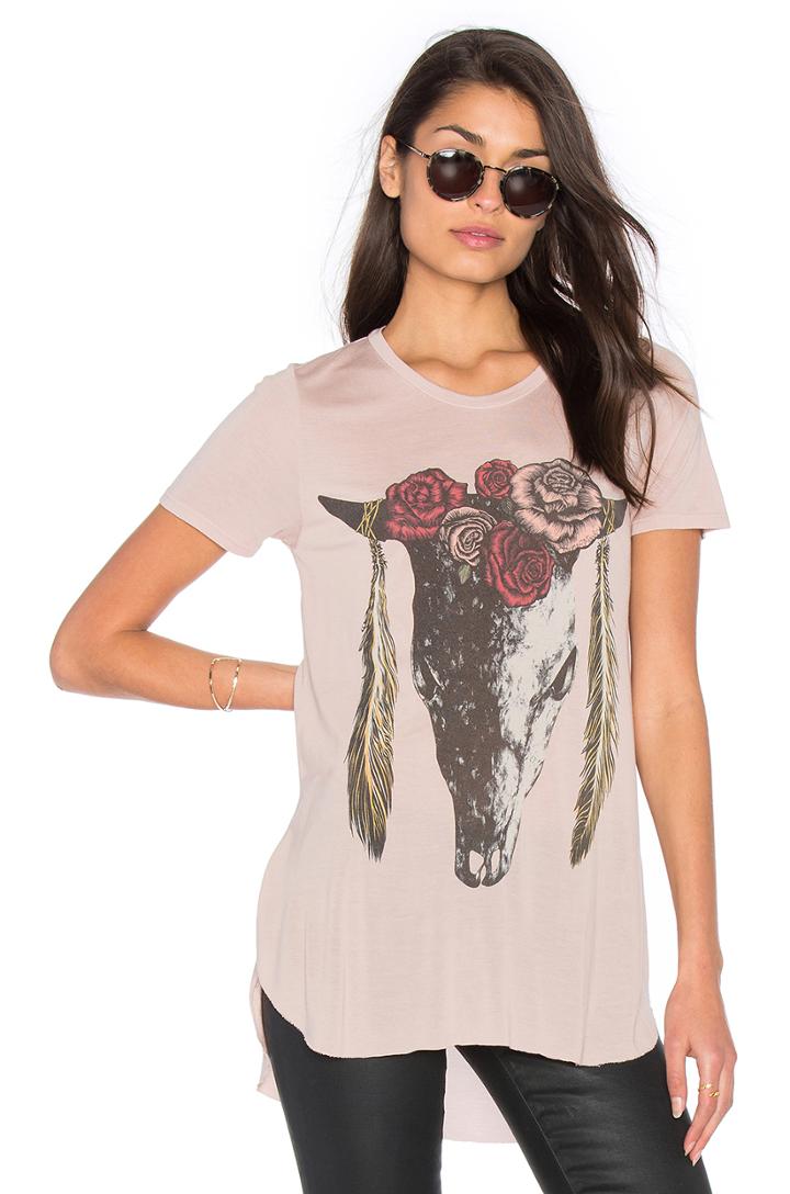 Kelis Scooped Hem Tee