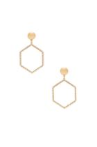 Hexagon Drop Earrings