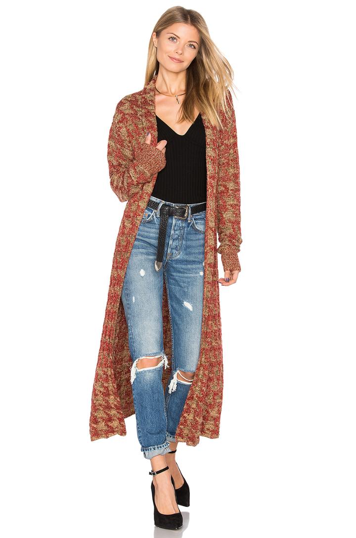 X Revolve Annie Long Knit Coat
