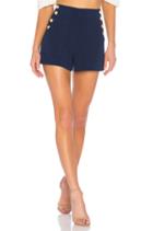 Donald High Waist Side Button Shorts