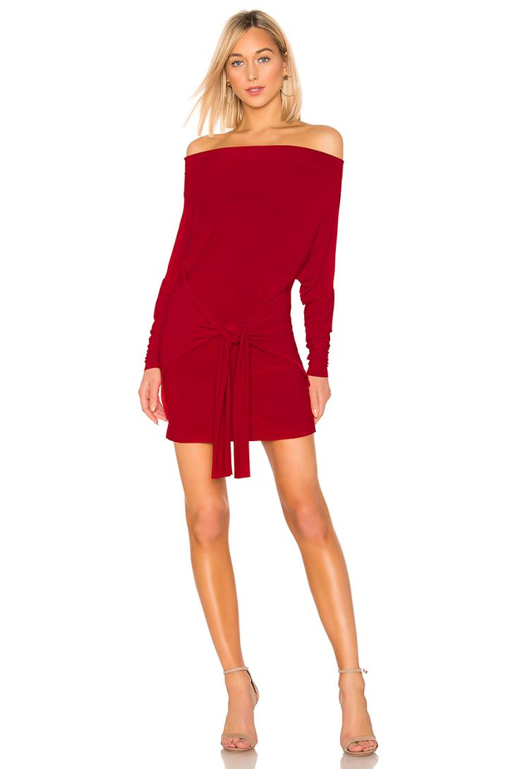 Four Sleeve Off Shoulder Mini Dress