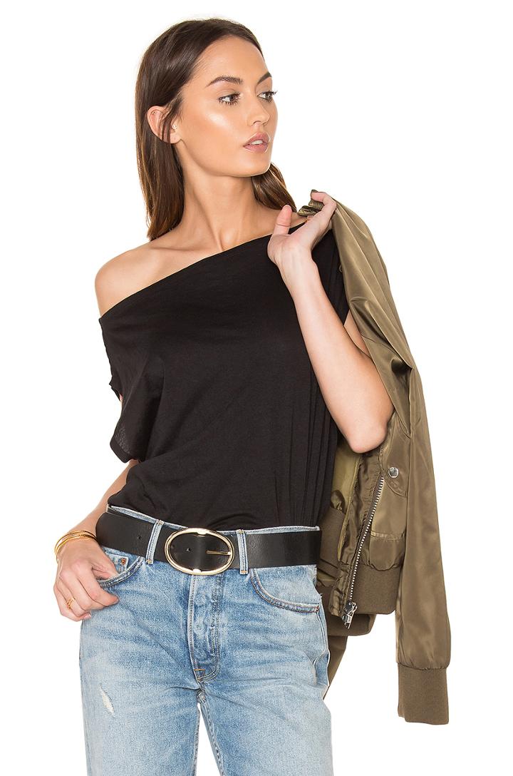 Light Weight Jersey Off Shoulder Tee