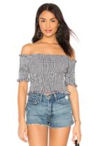 Thistle Poppy Smocked Top