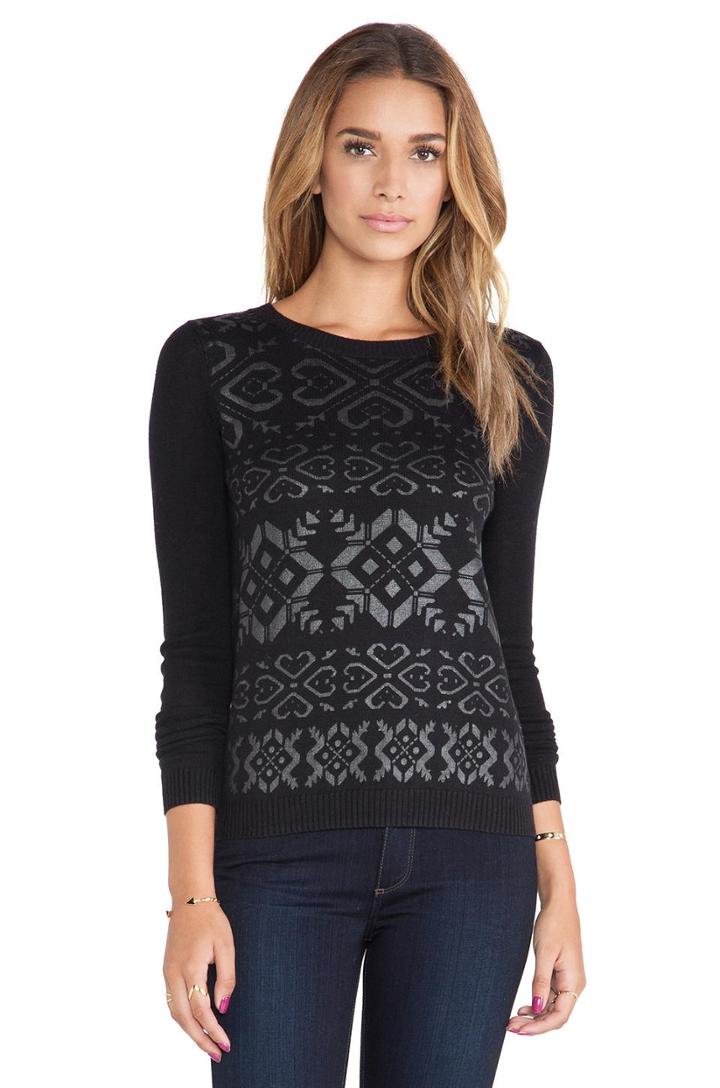 Coated Fairisle Printed Pullover