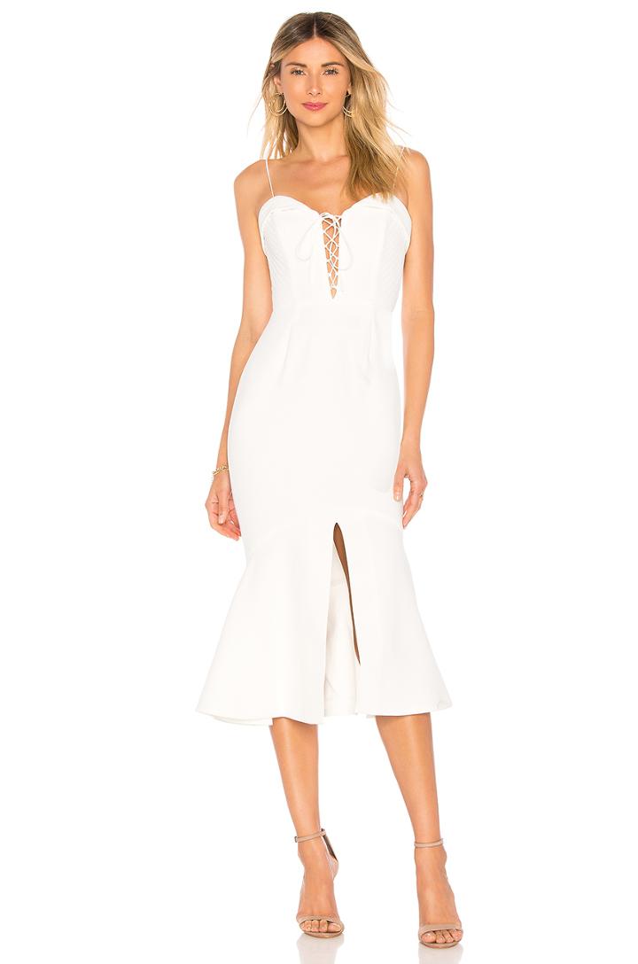 Crepe Flip Hem Dress