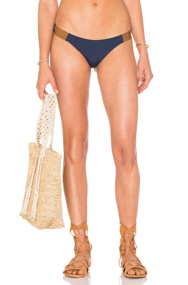 Leather Band Bikini Bottom