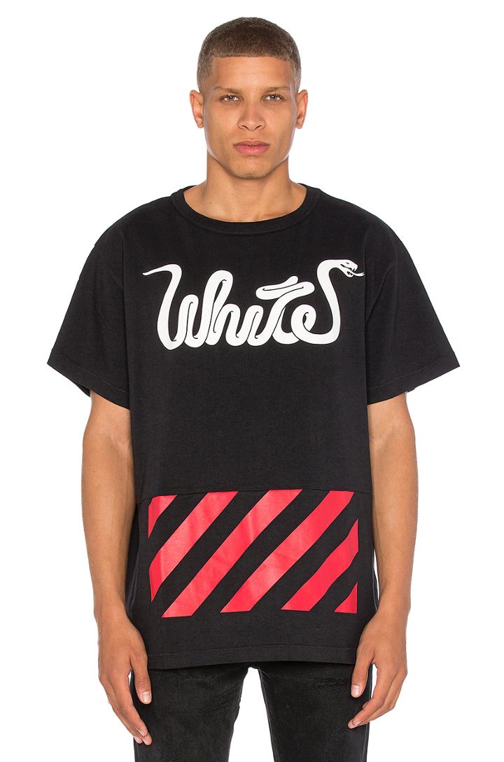 White Patchwork Tee