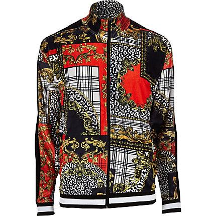 River Island Mens Jaded London Baroque Zip Track Jacket
