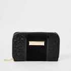 River Island Womens Glitter Small Zip Around Purse