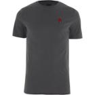 River Island Mens Rose Embroidery Slim Fit T-shirt