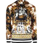 River Island Mens Jaded London Velvet Baroque Hoodie