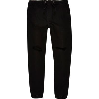 River Island Mens Distressed Joggers