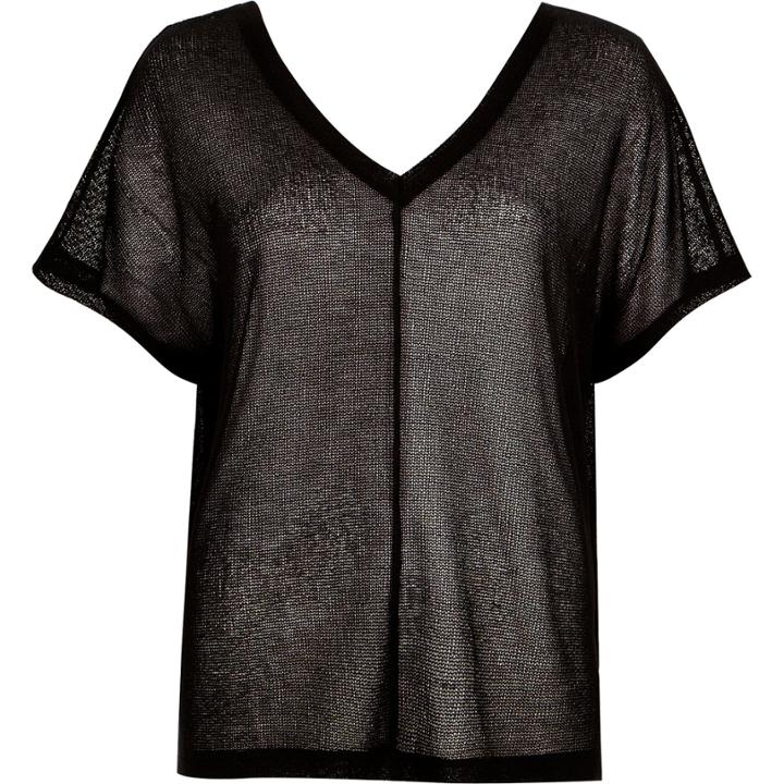 River Island Womens Knitted Cut And Sew T-shirt