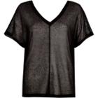 River Island Womens Knitted Cut And Sew T-shirt