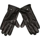 River Island Mensblack Leather Gloves