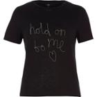 River Island Womens 'hold On To Me' Chain T-shirt