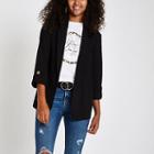 River Island Womens Long Sleeve Open Front Blazer