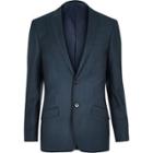 River Island Mens Petrol Slim Blazer