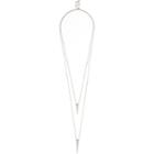 River Island Mensgold Tone Double Row Necklace