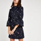 River Island Womens Chi Chi London Floral Embroidered Dress