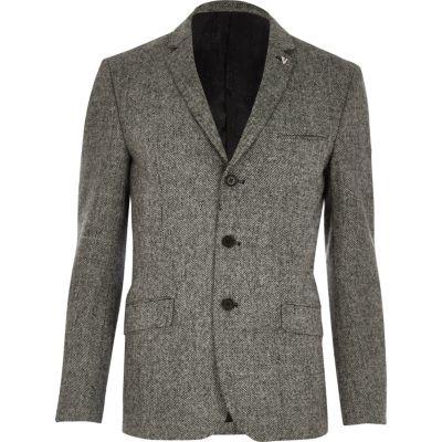 River Island Mens Vito Textured Blazer