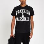 River Island Mens Franklin And Marshall Logo Print T-shirt
