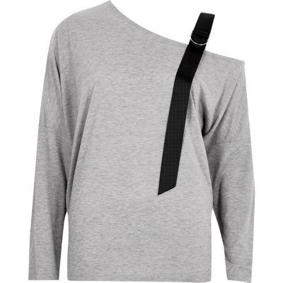 River Island Womens Contrast Cold Shoulder Strap Top