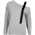 River Island Womens Contrast Cold Shoulder Strap Top