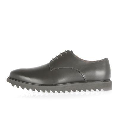 River Island Mens Leather Cleated Sole Shoes