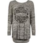 River Island Womens Carpe Diem Oversized Top