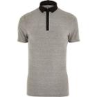 River Island Mens Contrast Muscle Fit Polo Shirt