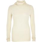 River Island Womens Ribbed Knitted Roll Neck Sweater