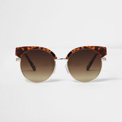 River Island Womens Tortoiseshell Retro Sunglasses