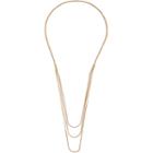 River Island Womens Gold Tone Slinky Neck Chain Necklace