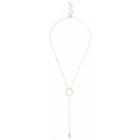 River Island Womens Gold Tone Simple Lariat Necklace