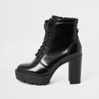 River Island Womens Lace-up High Heeled Ankle Boots