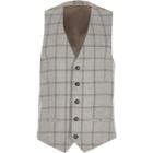 River Island Mens Check Smart Waistcoat