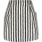 River Island Womens Pocket Stripe Mini Skirt