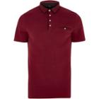 River Island Mens Slim Fit Contrast Trim Polo Shirt